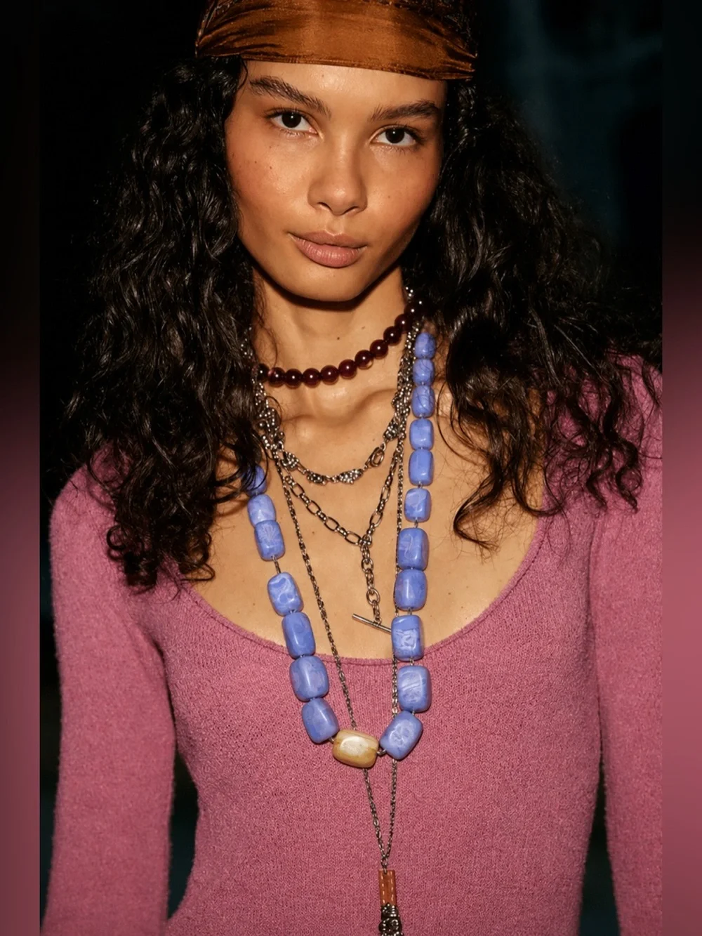 NWOT FREE PEOPLE Zephyr Stone Necklace | Light Blue MSRP $88